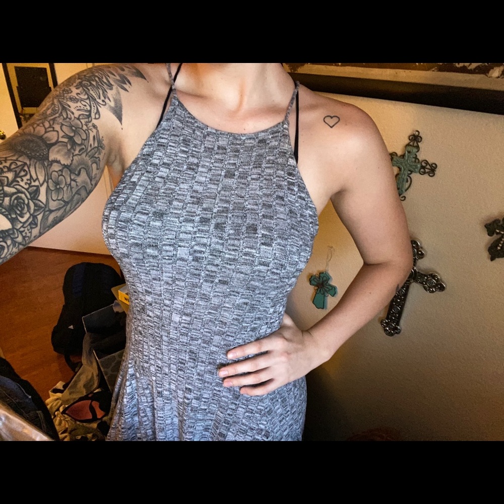 Cotton grey dress
